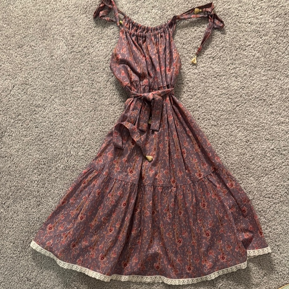 Zimmerman Floral Bohemian Dress with Tie Straps